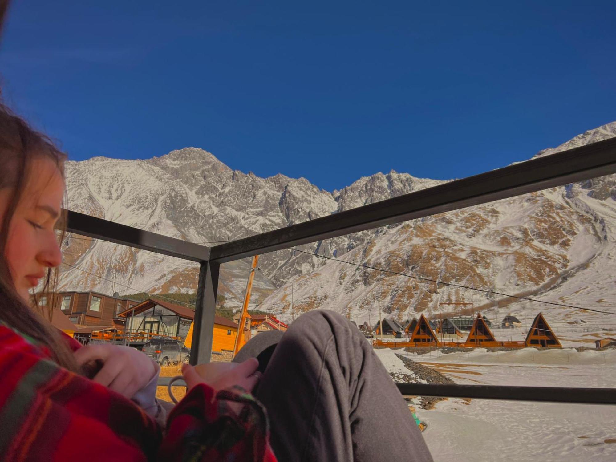 Sunset Cottage Kazbegi ภายนอก รูปภาพ